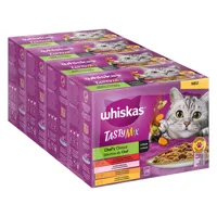 multipack whiskas tasty mix 96 x 85 g pour chat - sélection du chef en sauce