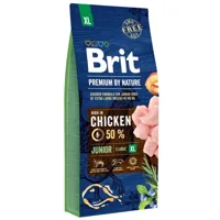 15 kg brit premium by nature junior xl dry nourriture pour chien