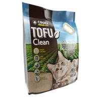 litière croci tofu clean pour chat - 2 x 10 l (environ 9 kg)