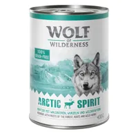 24x400g lot mixte 0% céréales wolf of wilderness - nourriture pour chien