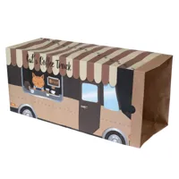 tunnel en papier tiaki coffee truck pour chat 27x 22x 60 cm
