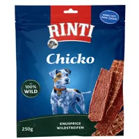 rinti chicko pour chien - 2 x 250 g, maxi morceaux de gibier