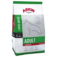 2x12kg arion original adult large breed, agneau et riz nourriture sèche