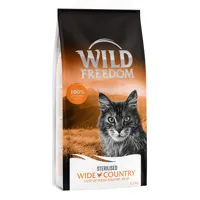 croquettes wild freedom 6,5 kg à prix mini ! adult sterilised wide country, volaille
